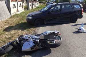 Accident la Mărăcineni! Motociclist transportat la spital! 28 accident motocicletă
