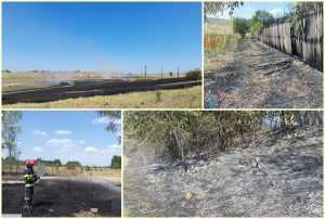page 1 - O nouă zi de foc pentru pompierii argeșeni: 11 incendii de vegetație astăzi