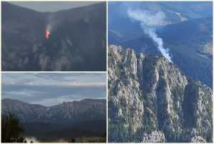 page 2 - Incendiu de vegetaţie provocat de fulger în Masivul Bucegi!