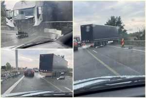 Accident pe Autostrada A1! TIR implicat 20 cats 2 - Accident pe Autostrada A1! TIR implicat