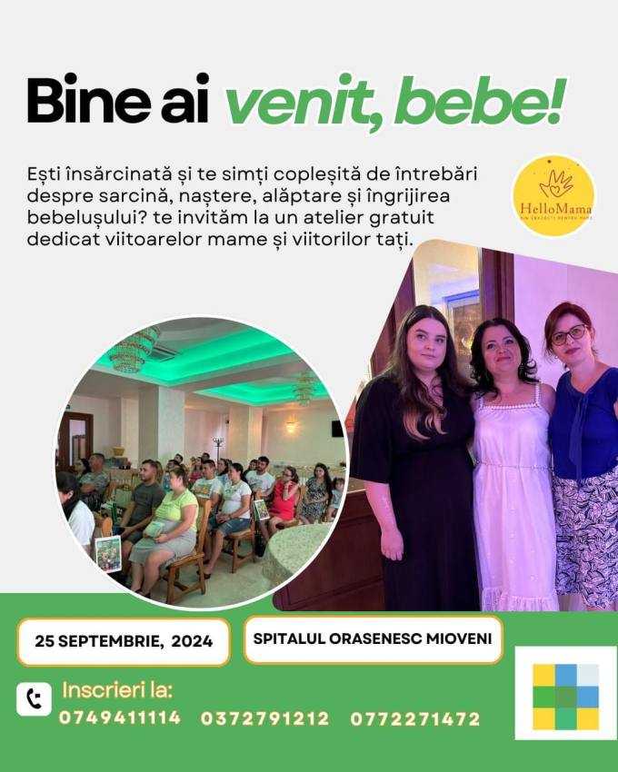 Spitalul Orășenesc Mioveni - Atelier gratuit pentru gravide, proaspete mămici și tătici! 1 spitalul Mioveni