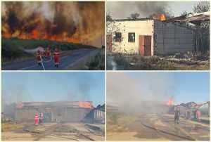 page 2 - Incendiu puternic de vegetație în Maramureș. Sute de pompieri se luptă cu flăcările