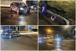 page - Accident în Pitești! Impact violent între două mașini