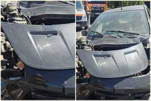 page - Autoturism intrat într-un cap de pod în Corbeni! Un tânăr de 19 ani a ajuns la spital