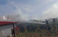 incendiu anexa la Bradu