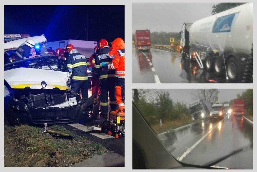 trafic accidente ploaie