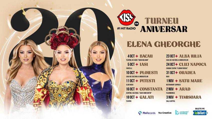 Concert aniversar Elena Gheorghe, pe 11 octombrie la Club Hush Pitești 2 concert la Hush Pitesti