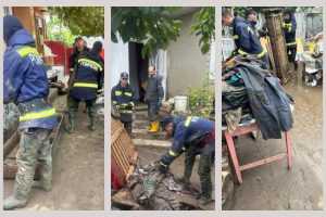 Azi la Topoloveni se strâng ajutoare pentru sinistrații din Galați 1 pompieri la Galați