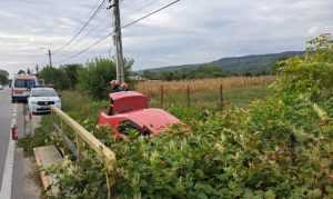 autoturism in șanț