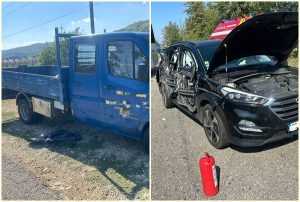 page 1 - Accident cu victimă în Bălilești! Impact violent între o autoutilitară și un autoturism