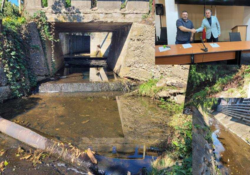 canal deschis strada Dimitrie Butculescu deschidere Sursă foto: Primăria Municipiului Pitești.