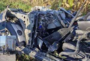 accident teribil in brasov un barbat a murit dupa ce a intrat cu masina sub un tir 925617 - Un tânăr de 33 de ani a murit după ce a intrat cu mașina într-un TIR parcat