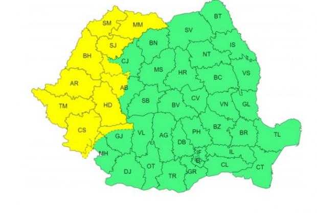 Vremea se răcește brusc în România. Vor fi diferențe de temperatură de până la 18 grade de la o zi la alta 3 vreme rea cod frig anm