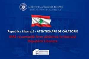 526ee341 4531 4ccc 8909 a1e3e4d16b57 - Atenționare MAE! Românii din Liban sunt sfătuiți să părăsească urgent țara