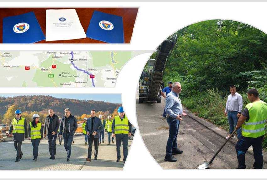 DJ 703 H Sălătrucu-Vâlcea varianta la Valea oltului Sursă foto: CJ Arges