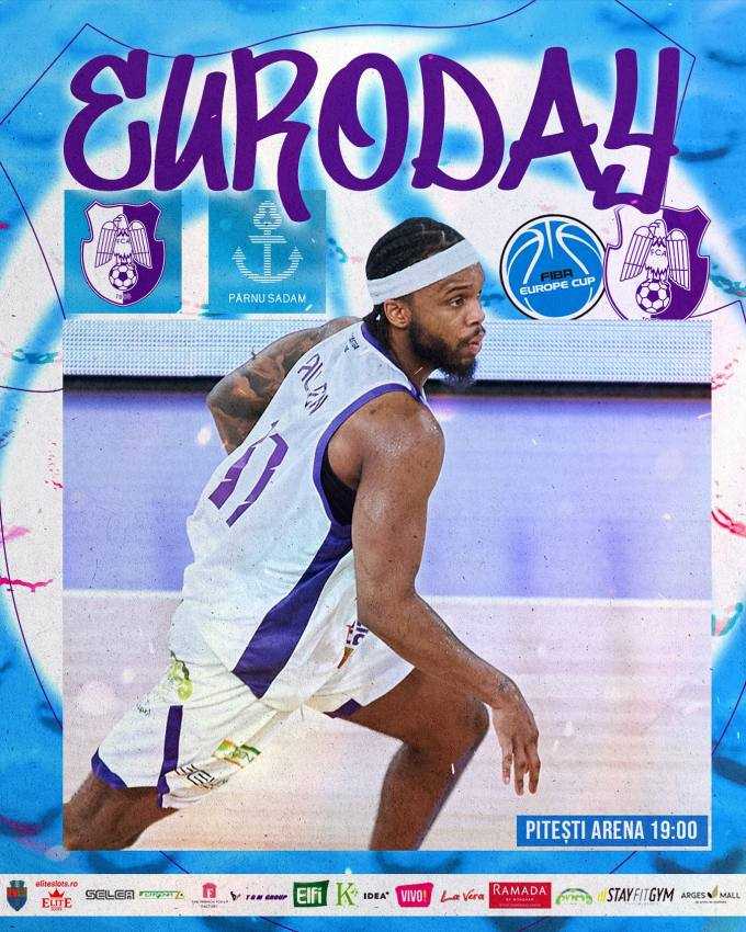 AZI primul meci european la Pitești Arena! FC Argeș Basketball vs. Parnu Sadam! 1 FC Argeș baschet