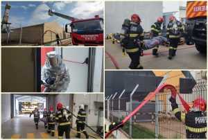 page 1 - Exercițiu ISU Argeș la o firmă din Țițești