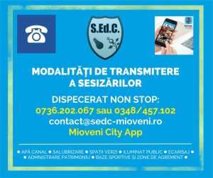 Modalități de transmitere a sesizărilor către SEdC 30 sesizari SEDC Mioveni