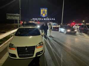 1731146217big 2 - Drifturi într-o parcare de pe autostrada A0! Zeci de amenzi date de polițiști