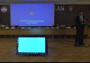 Ședință festivă. Constituirea noului Consiliu Județean Argeș și angajamentul aleșilor 1 Sursă foto: screenshopt FB CJ Arges