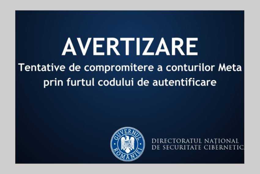 avertizare DNSC Meta avertizare DNSC Meta