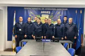 Ceremonia de depunere a jurământului militar de către noii subofițeri încadrați direct la Inspectoratul de Jandarmi Județean Argeș 1 jandarmi