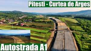 Pregătiri pentru deschiderea parțială a autostrăzii Pitești-Curtea de Argeș 1 autostrada A1 Pitești-Curtea de Argeș