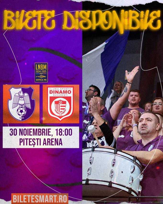 Meci de baschet important la Pitești Arena! FC Argeș – Dinamo! 1 FC Argeș baschet