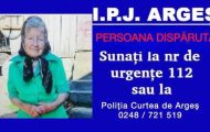 arges femeie disparuta