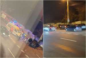 cats - Accident în Pitești! Impact între două mașini pe Calea Drăgășani