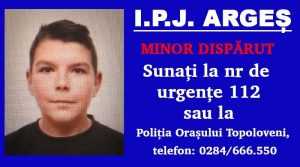 ARGEȘ. Unde a fost găsit minorul de 14 ani din Priboeni dat dispărut de familie 1 minor disparut