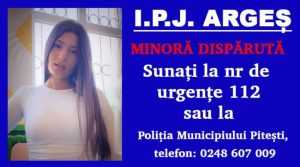 Fata de 16 ani din Pitești a fost găsită 1 fata disparuta Pitești minora