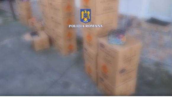 1,5 tone de articole pirotehnice descperite de polițiști 1,5 tone de articole pirotehnice descperite de polițiști