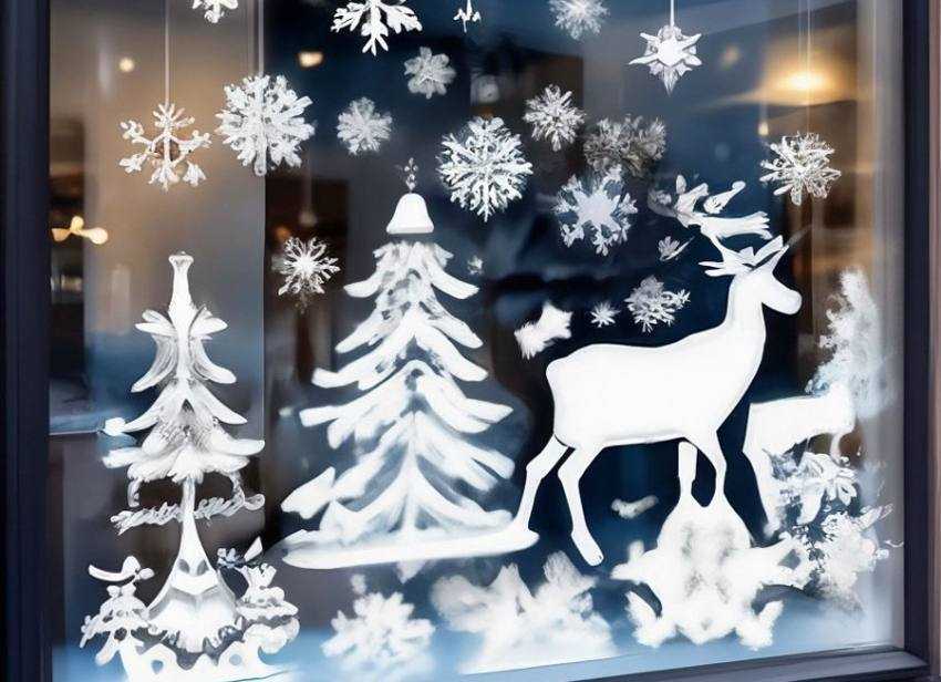 vitrina craciun ren zapada Sursă foto: FB Primăria Orașului Mioveni