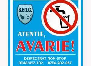 În Mioveni. Atenție, avarie la rețeaua de apă potabilă! 1 Sursă foto: FB Primăria Orașului Mioveni