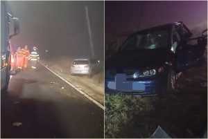 page - (VIDEO) Accident grav în Buzoești! Doi tineri au ajuns la spital, unul inconștient
