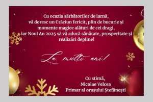 Mesajul primarului Nicolae Velcea cu ocazia Crăciunului 1 N. Velcea