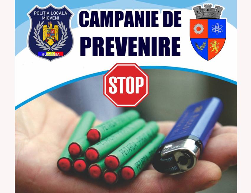 stop petarde ursă foto: FB Primăria Orașțului Mioveni.