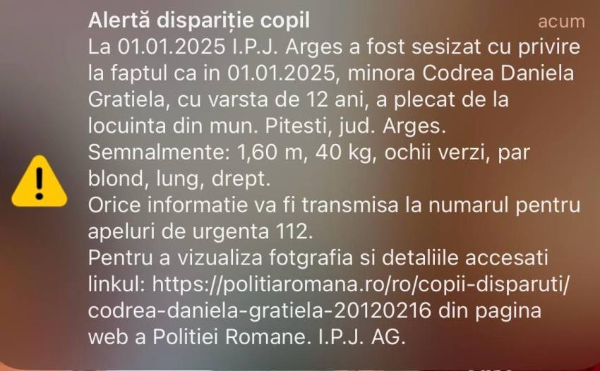 Unde au fost găsite cele două surori din Pitești date dispărute de familie 5 WhatsApp Image 2025 01 02 at 12.15.47 - Unde au fost găsite cele două surori din Pitești date dispărute de familie