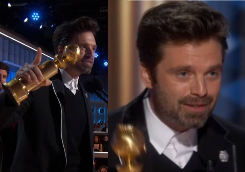 sebastian stan glovb de aur Sursă foto: screenshot TikTok Globen Globes.