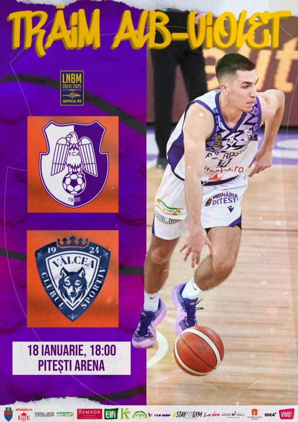 524417364919648193poster FC ARGES CS VALCEA - Sâmbătă susținem FC Argeș Basketball pentru a 8-a victorie consecutivă!