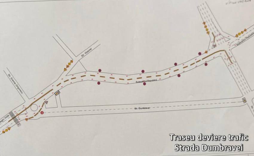 Atenție piteșteni! Se închide str. Dumbravei! Află cât durează lucrările! 2 apa canal lucrari