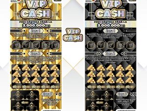 VIP CASH este noul loz răzuibil lansat de Loteria Română 1 loz VIP - VIP CASH este noul loz răzuibil lansat de Loteria Română