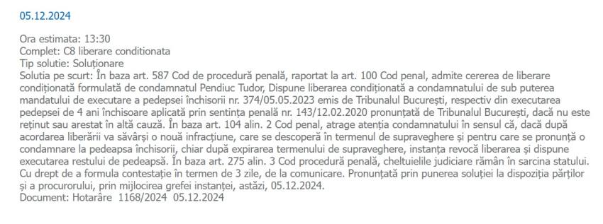 Breaking News! Tudor Pendiuc a ieșit ieri din închisoare! 1 WhatsApp Image 2025 01 27 at 23.45.39 - Breaking News! Tudor Pendiuc a ieșit ieri din închisoare!