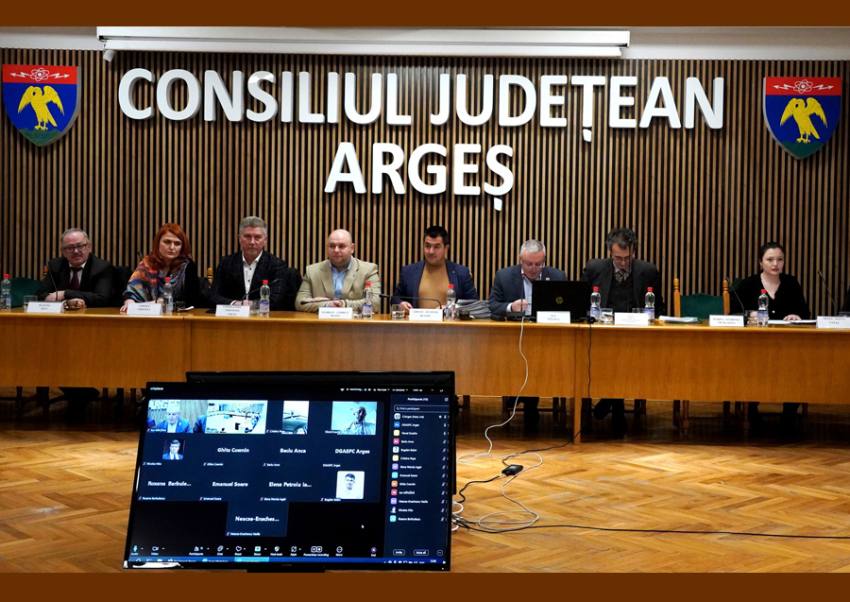CJ Arges sedinta generic 1 Sursă foto: FB CJ Arges.