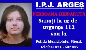 Pitești. Tânăra de 20 de ani, dată dispărută de mama sa, a fost găsită 24 df7d6791 303f 4440 a27c ed5955caf047 - Pitești. Tânăra de 20 de ani, dată dispărută de mama sa, a fost găsită