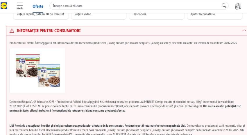 Alertă alimentară la Lidl! Produs retras de la vânzare 1 111 - Alertă alimentară la Lidl! Produs retras de la vânzare