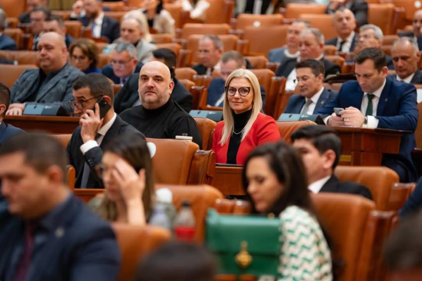 alina gorghiu in parlament mandat de deputat Sursă foto: PNL Argeș.