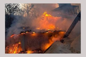incendiu in Coșești Argeș