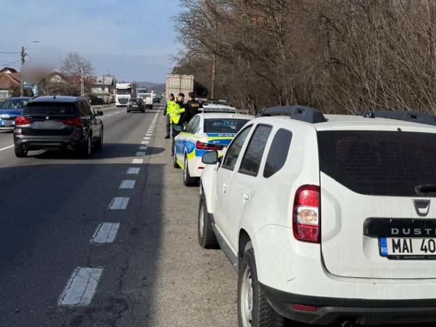 Doi șoferi care transportau marfă pe DN 65B, prinși conducând fără utilizarea tahografului 1 soferi controale
